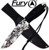 74423 Fury Skull Print Hunting Knife