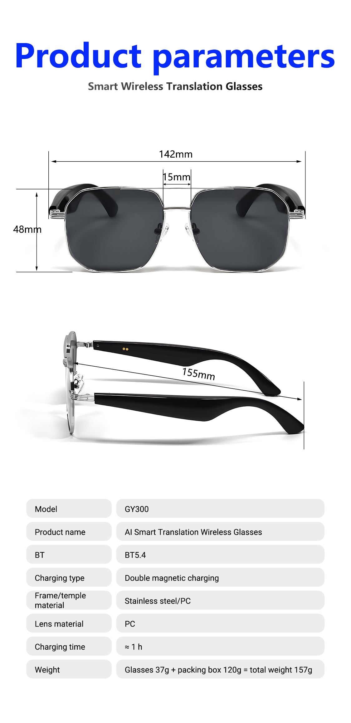 Bluetooth Sunglasses-GY300