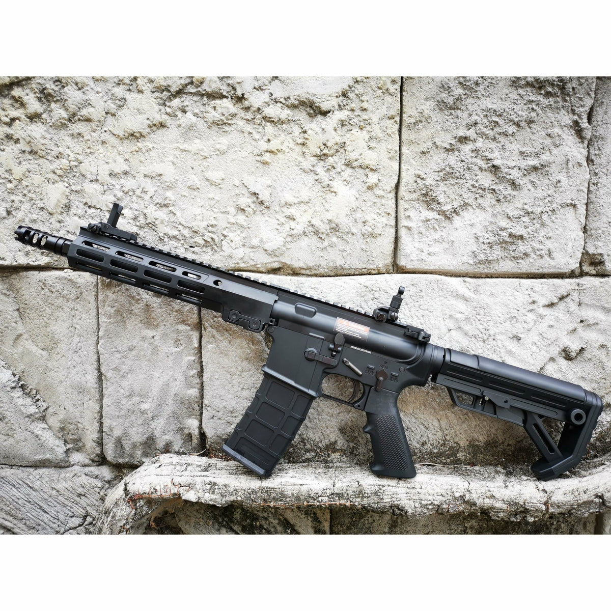 GOLDEN EAGLE - MC6595M MK16 9″ M-LOK FULL METAL GEL BLASTER GREEN GAS