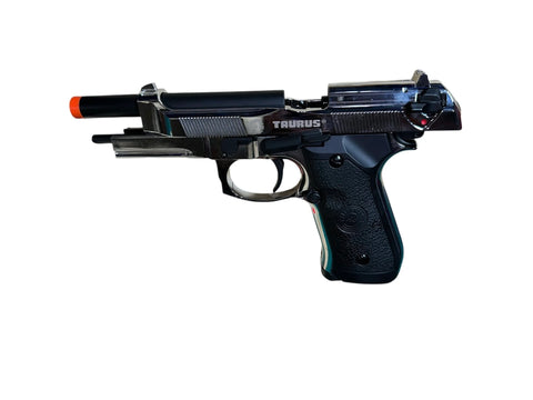 DOUBLE BELL - Beretta M92 A1 M9 Gel blaster Gas POWERED Blowback (Silver Chrome)