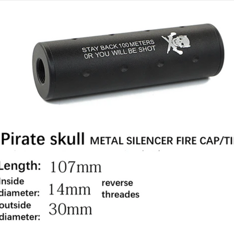 PIRATE SKULL METAL SUPPRESSOR