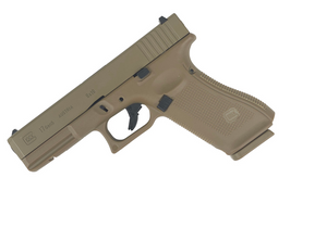 E&C GLOCK G17 GEN5 WITH ALUMINIUM SLIDE GBB GEL BLASTER TAN