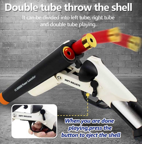 Sawed Off Double Barrel Shotgun Foam Dart
