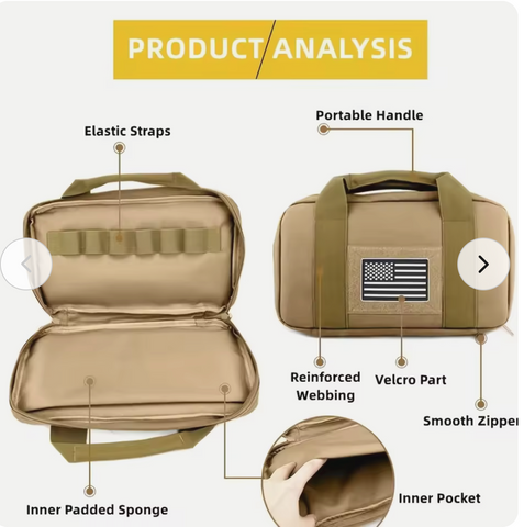 LOCK DOUBLE PISTOL CASE