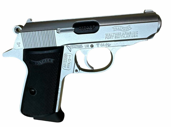 マスダヤ     プラガンシリーズ   　WALTHER PPK　樹脂 Manual Pistol - 007 Walther PPK - SILVER – Tactical Gel Blasters