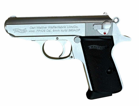 Manual Pistol - 007 Walther PPK - SILVER
