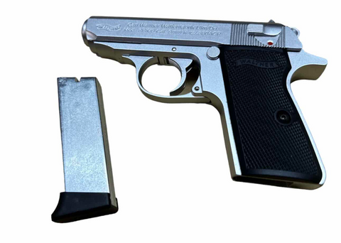 Manual Pistol - 007 Walther PPK - SILVER