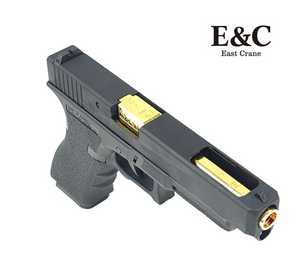 E&C SAI Glock 34 Gas Blowback Gel Blaster Pistol – Black and Gold