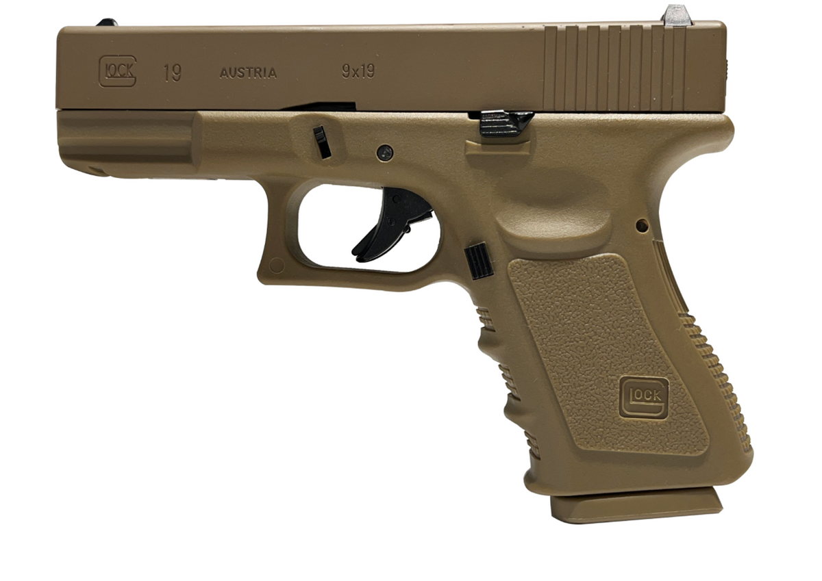 E&C - G19 GBB Pistol Gel Blaster TAN