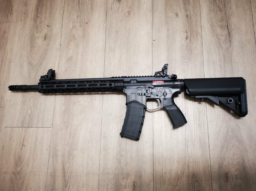 GOLDEN EAGLE MC6591M CQB – L FULL METAL GBBR GEL BLASTER (Colour: Black)