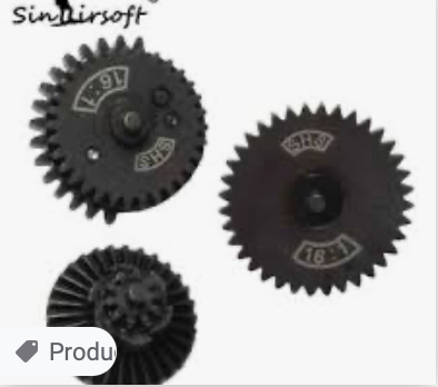 SHS 16:1 STEEL HIGH SPEED GEAR SET
