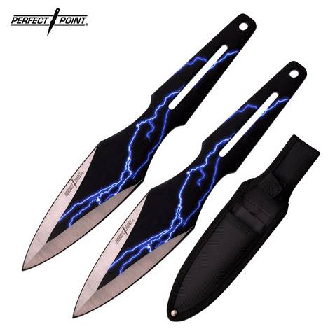 Blue Lightning Throwing Knives
