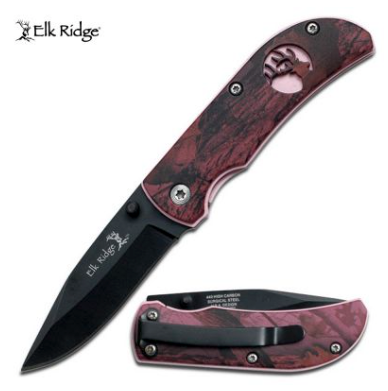 Elk Ridge Pink Camo Pocket Knife