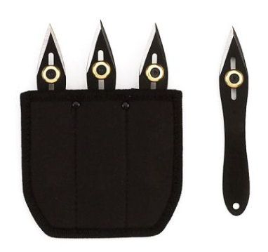 Fury Ninja Adjustable Throwing Knife Set