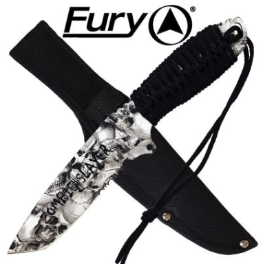 Fury Skull Print Hunting Knife