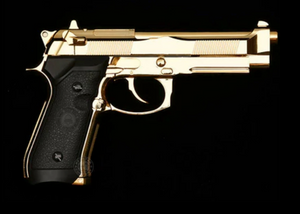 DOUBLE BELL Beretta M92 A1 M9 Gel Blaster Gas POWERED Blowback-Gold