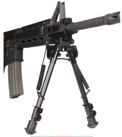 UTG Tactical OP-2 Picatinny & Swivel Stud Mount Bipod