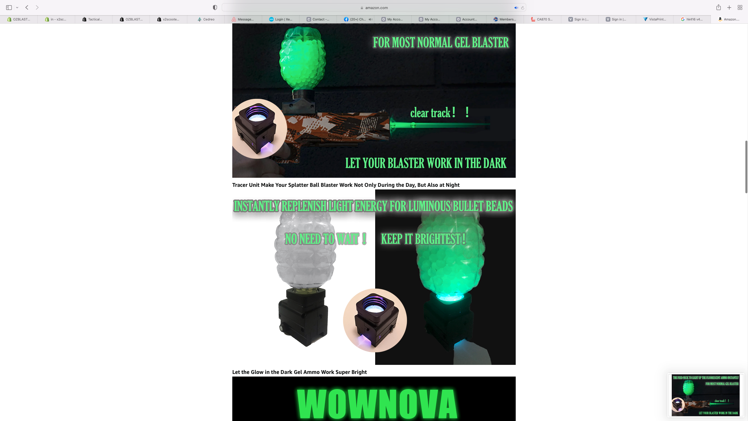 UV TRACER FOR HOPPER BLASTERS-GLOW IN THE DARK