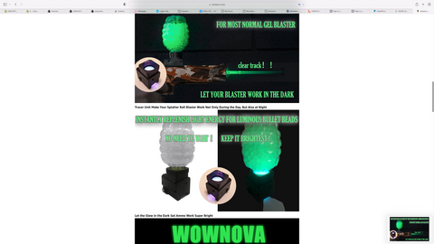 UV TRACER FOR HOPPER BLASTERS-GLOW IN THE DARK