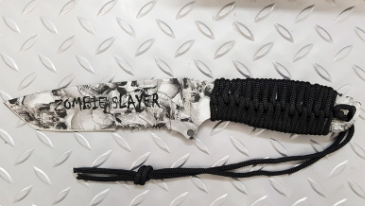 74423 Fury Skull Print Hunting Knife