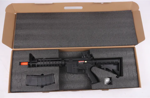 GOLDEN EAGLE - M4 CQB FULL METAL GAS BLOWBACK RIFLE