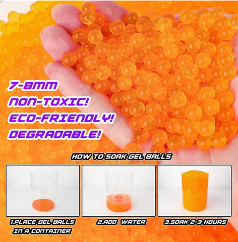 CosmoX Aquanaut Sci-Fi Gel Blaster Pistol – Blue with Glitter