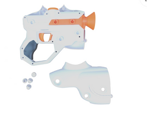 CosmoX Aquanaut Sci-Fi Gel Blaster Pistol – White
