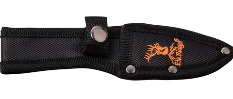 Elk Ridge Black/White Pakkawood Gut Hook Skinner Knife