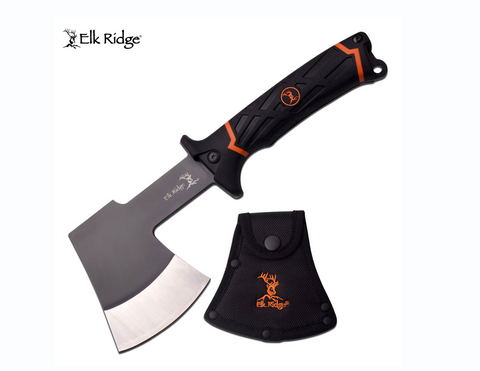 Elk Ridge Orange & Black Rubber Handle Hatchet