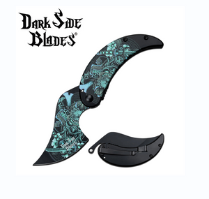 Dark Side Blades - Samurai Skull Pocket knife