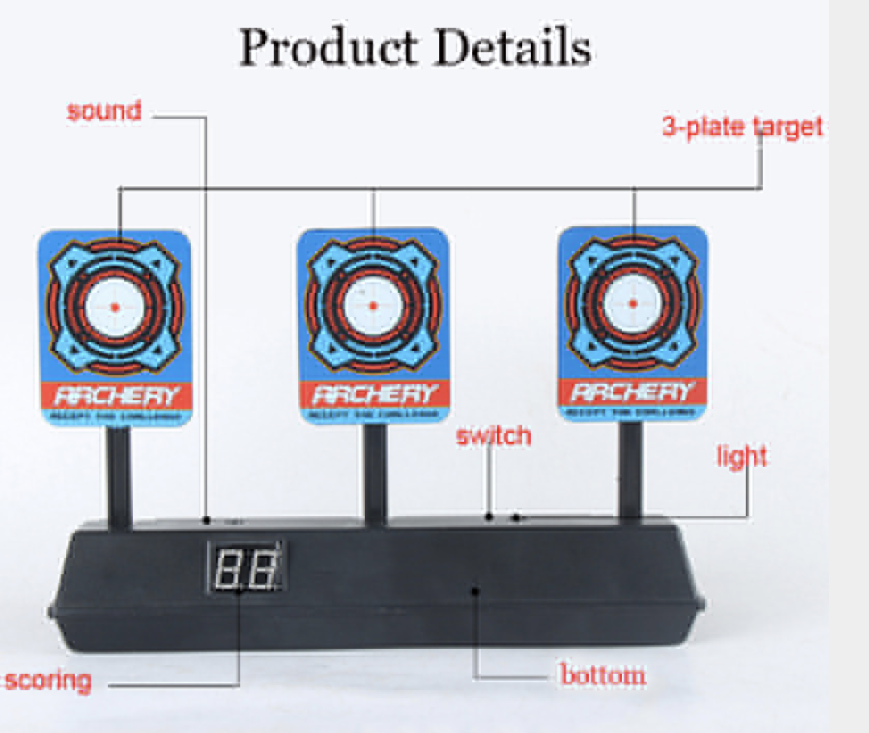Electronic Auto Reset Scoring Shooting Target - Tactical Gel Blasters