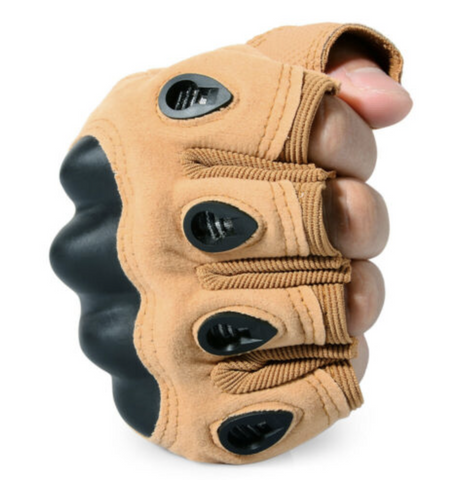 Tactical Hard Knuckle NO Finger Gloves