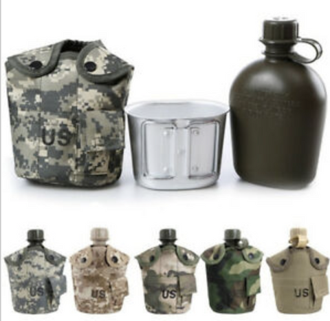 3 PC MILITARY DRINKING CANTEEN