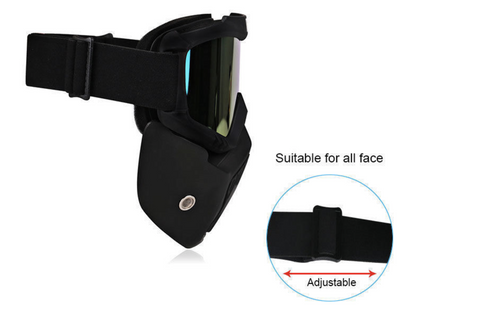 FULL FACE MASK-DETACHABLE GOGLES